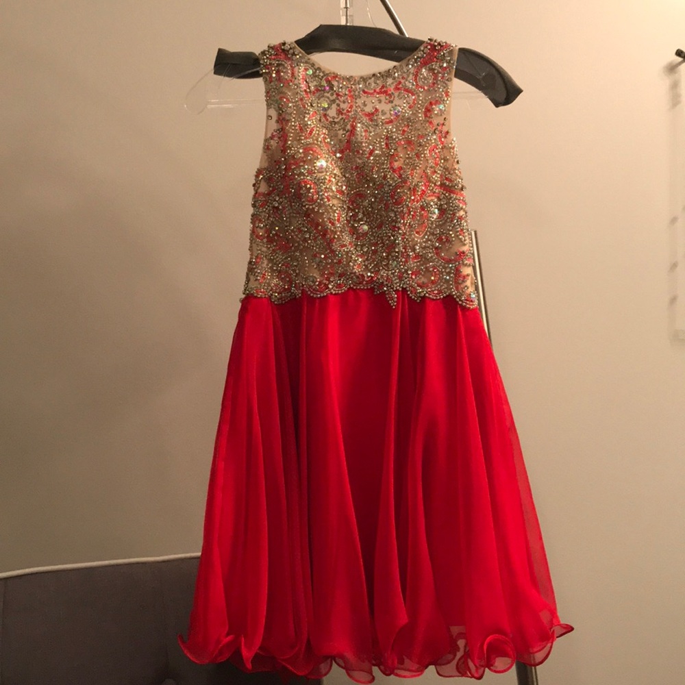Blush Homecoming dress